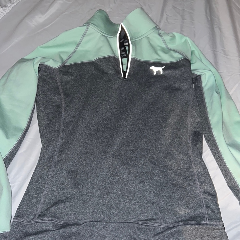Pink athletic zip up